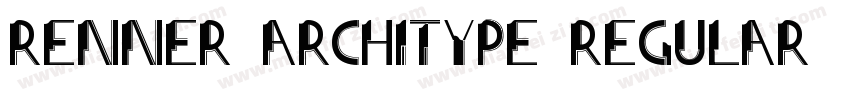 Renner ArchiType Regular字体转换